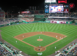 Nationals Field on game day.