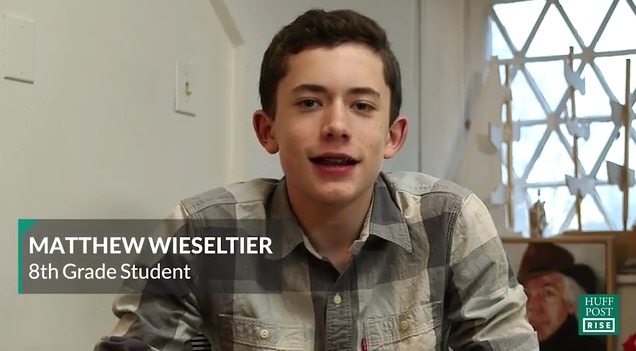 Matthew+Wieseltier+in+his+Huffington+Post+video%2C+Donald+Trump+op-ed+by+13-year-old+8th+grade+student+Matthew+Wieseltier%2C+which+garnered+13%2C000+likes+and+8%2C221+shares+on+Facebook.+