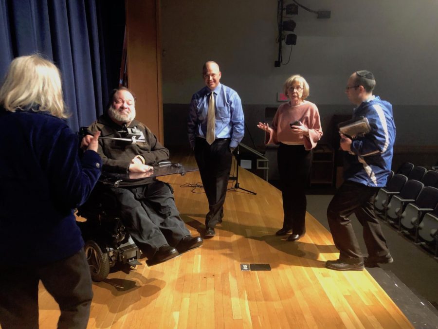 An assembly for high school students on Feb. 13 was led by alumnus Adam Lloyd (87), who told the story of his experience as a quadrapelgic.