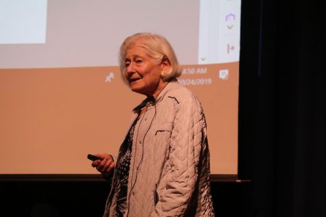 Holocaust survivor Irene Hasenberg Butter speaks to both middle, high schools