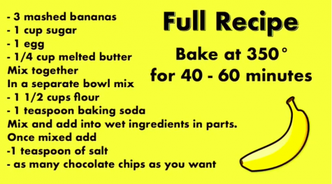 Chocolate chip banana bread recipe