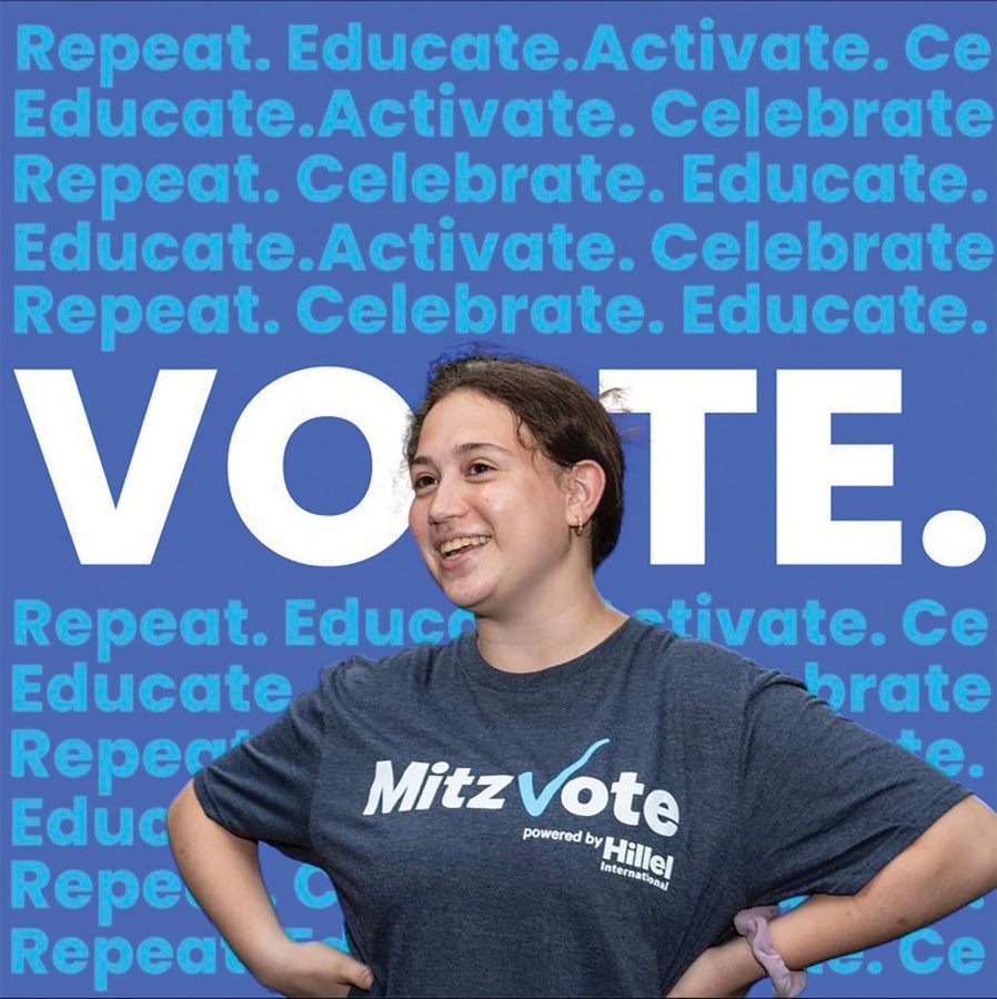 Josie+Levine+%28%E2%80%9820%29+co-runs+the+Mitzvote+chapter+at+the+University+of+Maryland+Hillel%2C+which+promotes+voter+education.+%0A