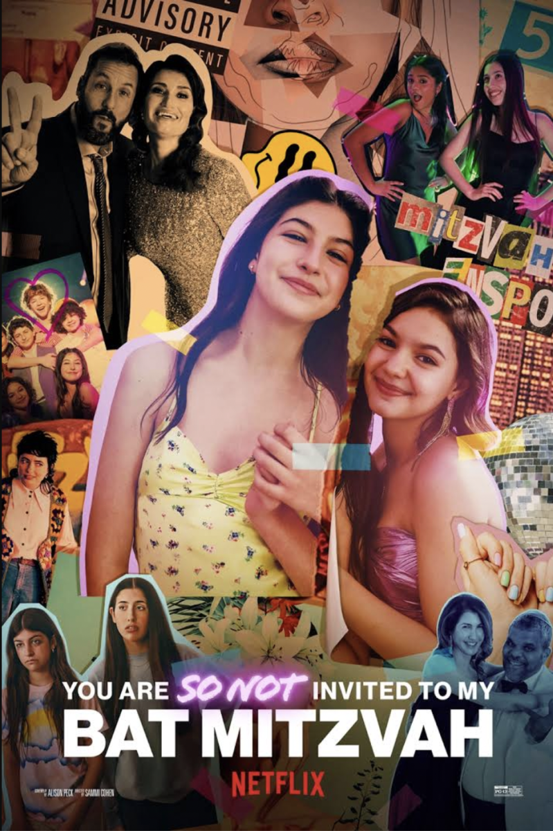 The cover poster for the movie shows a collage, looking like it could be from a teenage girl's room, highlighting the movie's key moments. Photo from Netflix. 