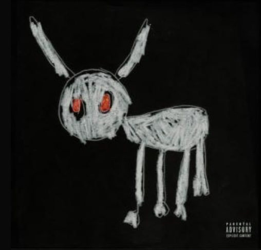 "For All The Dogs" album cover, drawn by Drake's son Adonis.