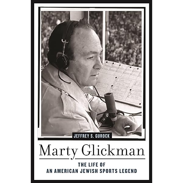 The book cover shows Glickman doing what he loved most; commentating on New York sports games. Photo from Amazon.com 
