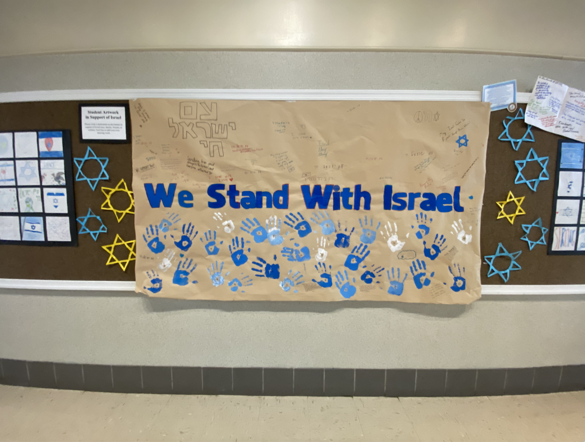 Since Oct. 7, JDS students have created numerous artist pieces to stand with Israel. 