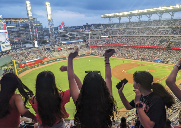 On day two of the trip, students attended an Atlanta Braves game. Photo by Guy Koren.