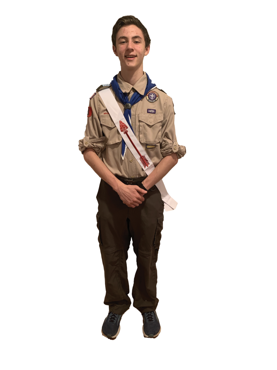 Junior Elie Arkin is inducted into Boy Scouts of America’s honor society.