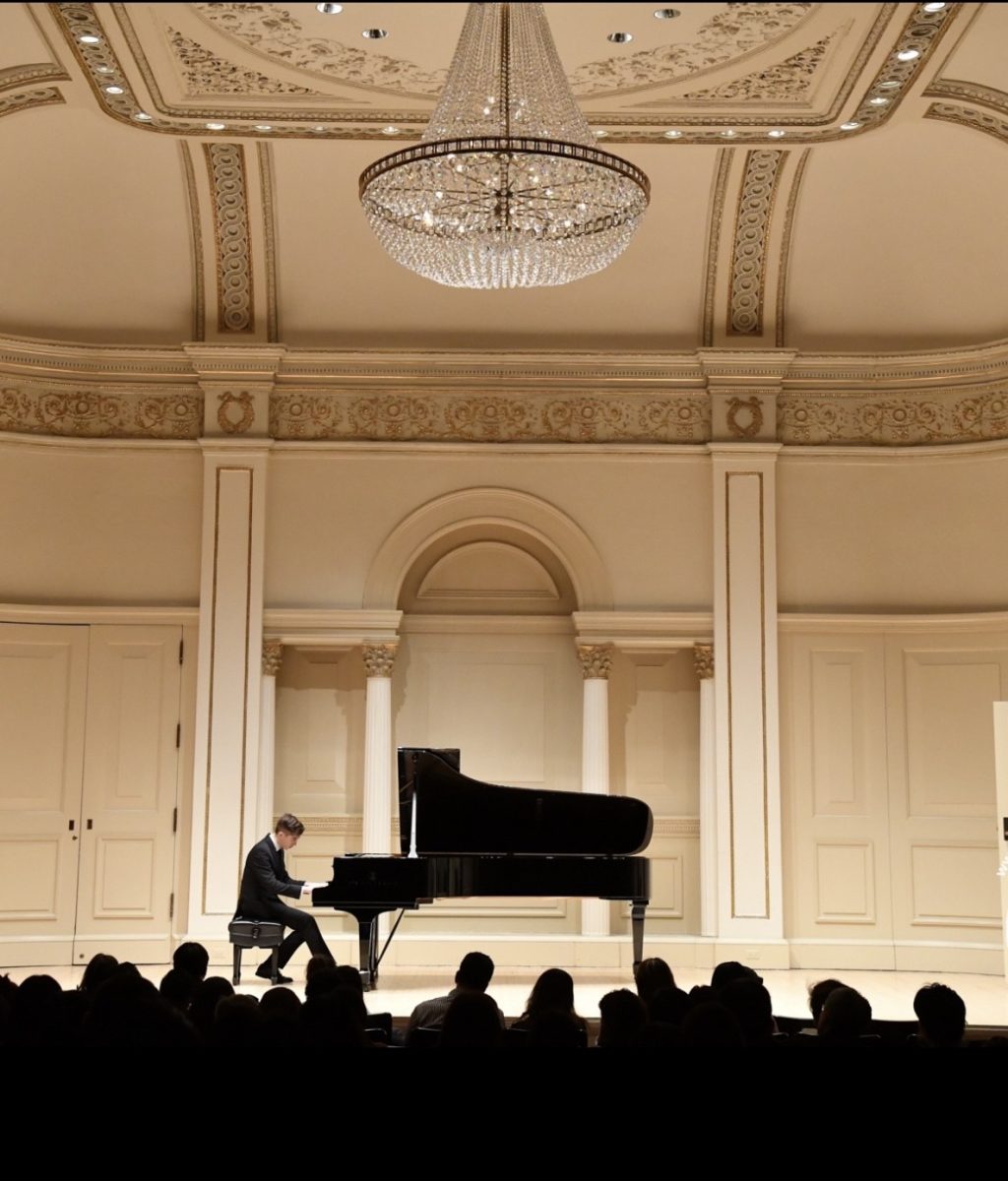 Ephraim Blair performs at Carnegie Hall. Photo by April Blair, used with permission. 