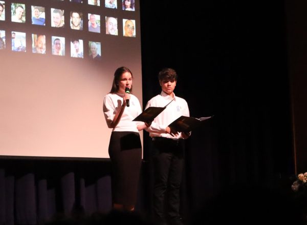 After assemblies such as the Yom HaZikaron assembly pictured here, students need to fully take in the information they've just heard. 