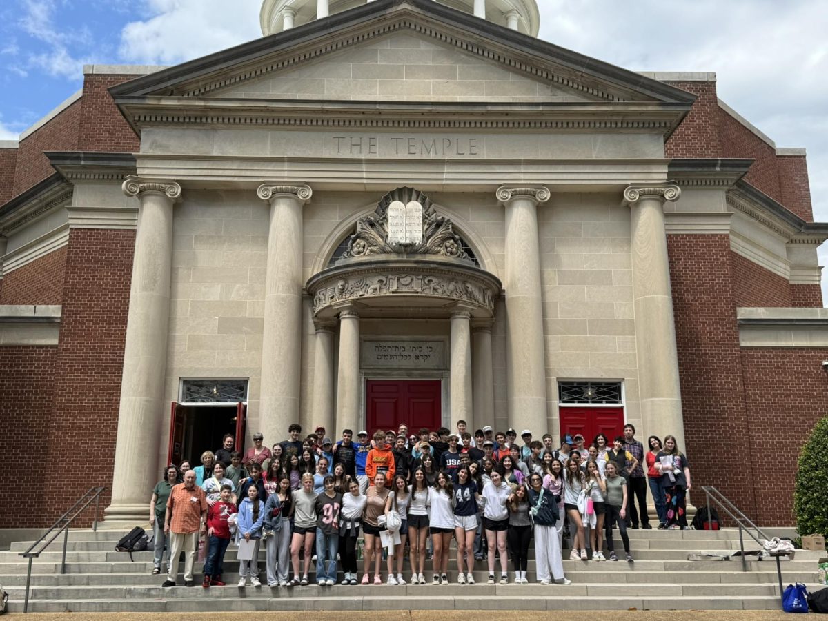 Students participated in discussions on antisemitism at The Temple, Atlanta's oldest synagogue. 