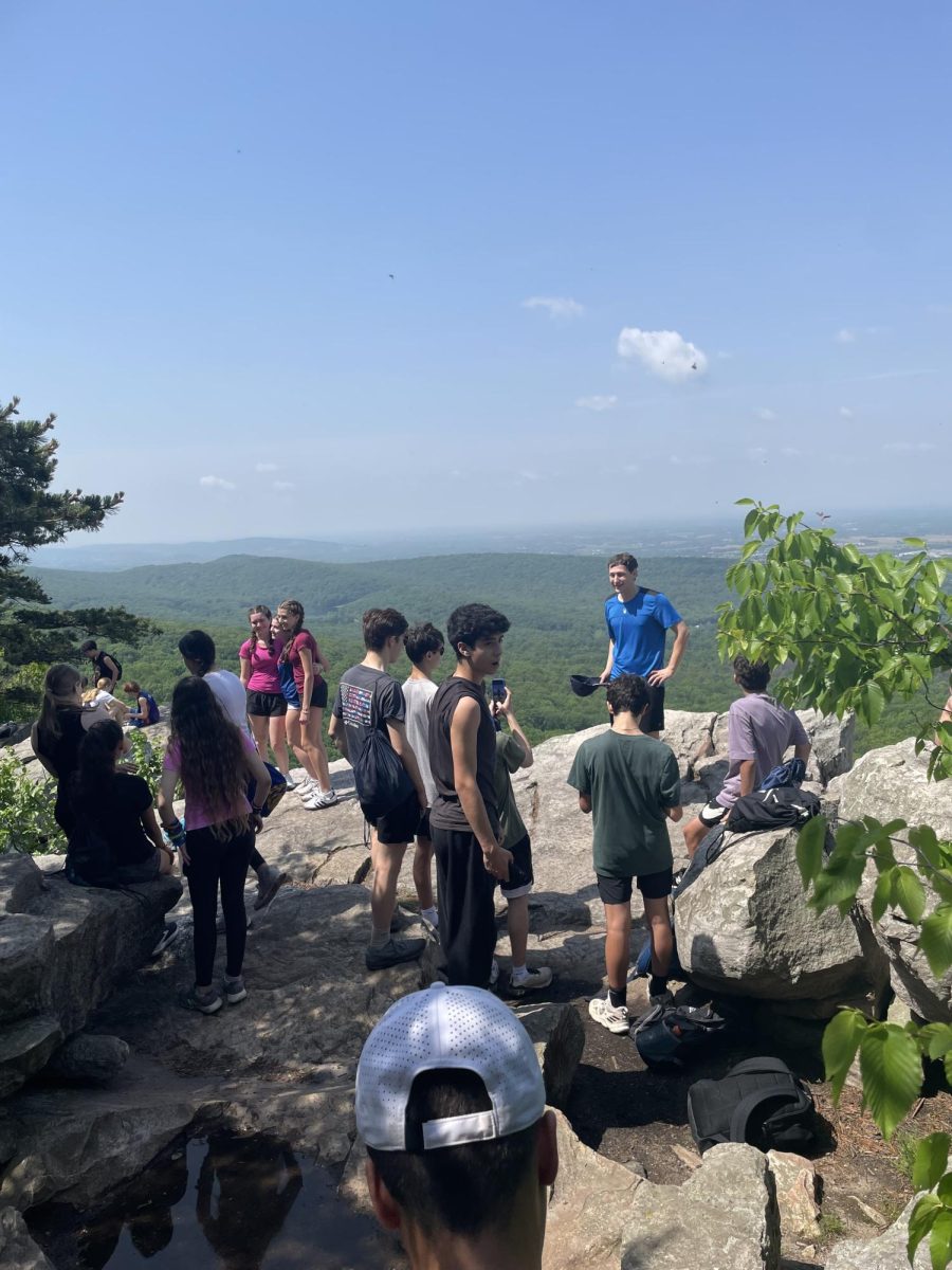 Students were given the option to hike a section of the Appalachian trail to Annapolis Rock, a viewpoint pictured above. 