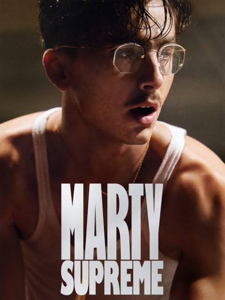 Timothée Chalamet stars as Marty Supreme, a charismatic figure chasing ambition at any cost.