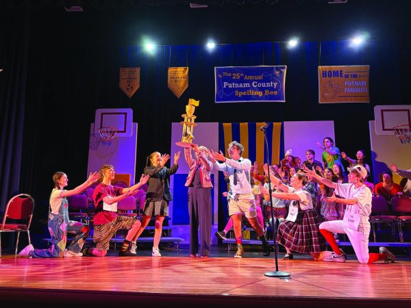 The cast performs their opening song during dress rehearsal.
