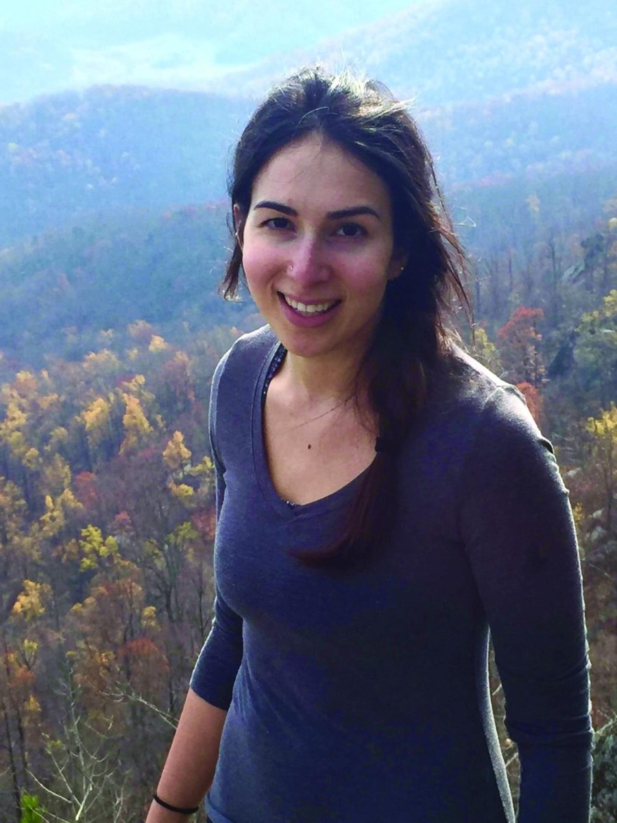 Anat Kimchi stands in front of Old Rag Mountain in Virginia. Photo used with permission from Avi Kimchi.