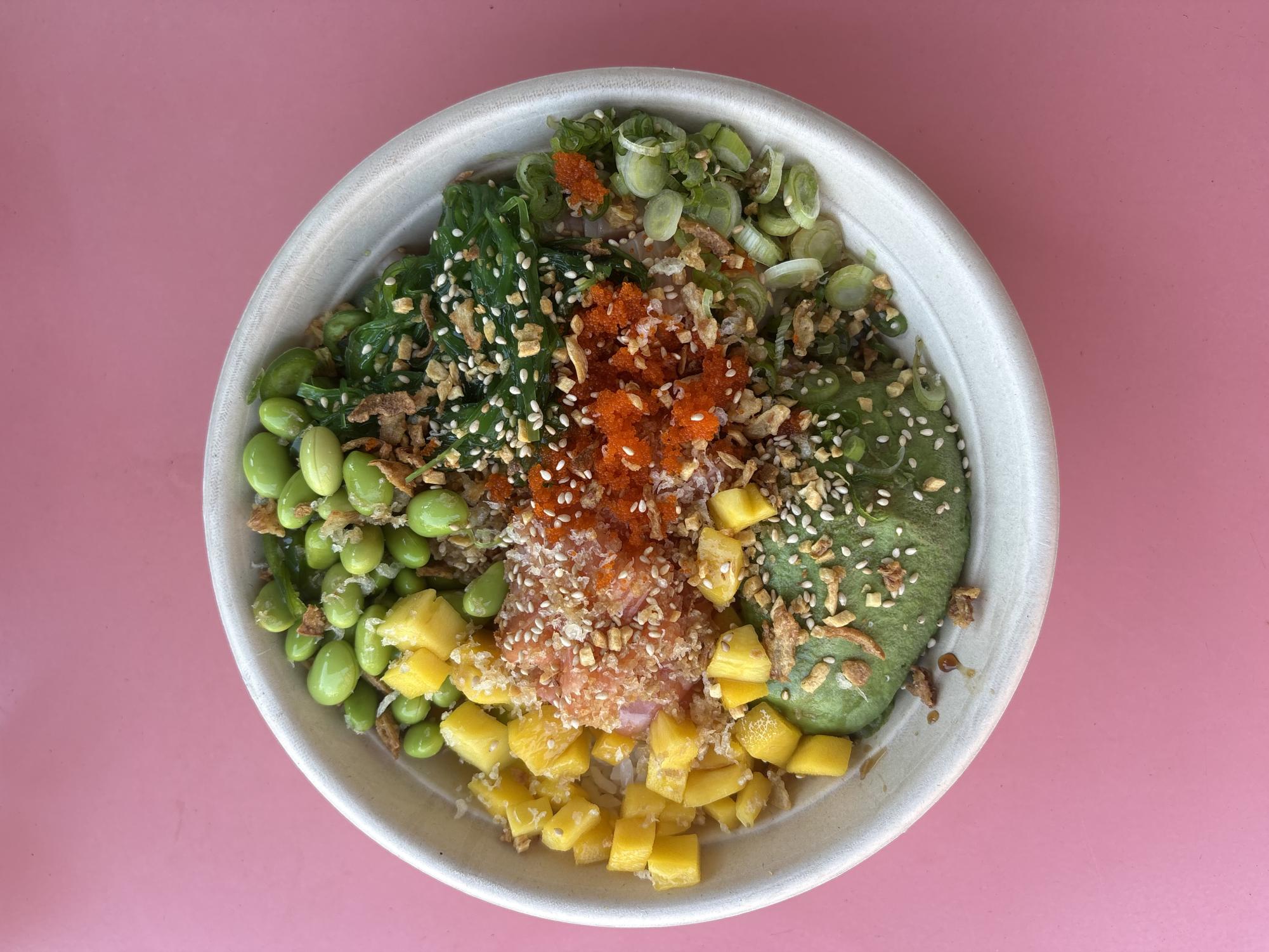 Poki DC is a restaurant located within The Spot Mini food court in College Park, Maryland.