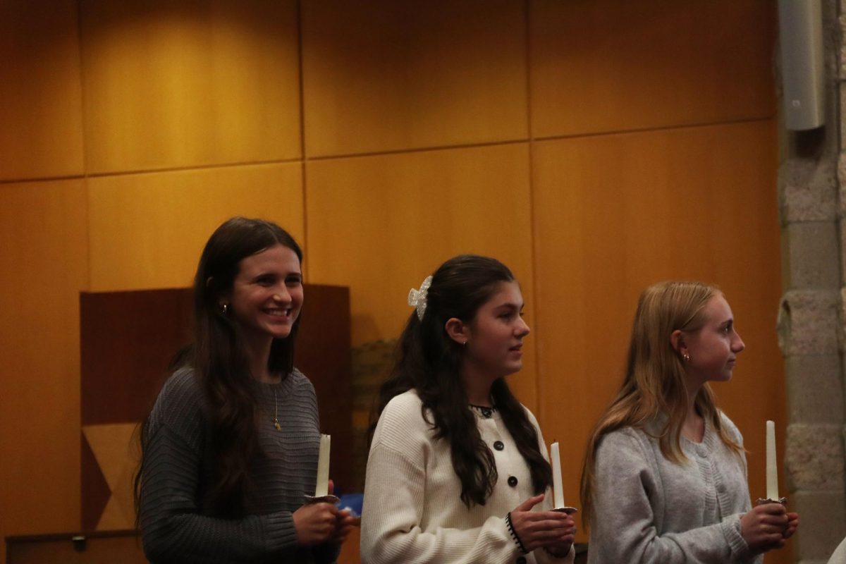 Juniors Emunah Simkovich, Lyla Silberg and Eve Sharp receive recognition for their work on Dimensions
